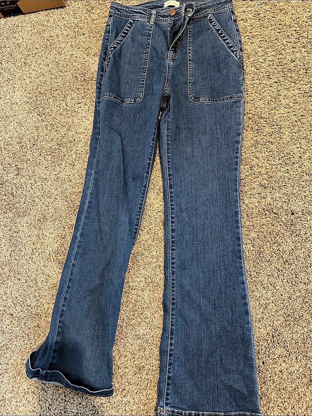 Knox Rose Flare Jeans in Blue Size 6